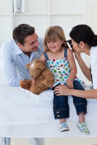 child treated for pediatric sinusitis